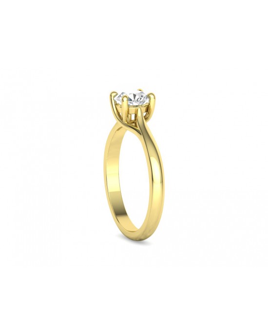 Solitaire engagement ring with 0.80ct diamond in 18k gold
