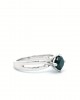 Μονόπετρο δαχτυλίδι Κ18 με μαύρο διαμάντι 0.75ct Μονόπετρο δαχτυλίδι με μαύρο διαμάντι 0.75ct από λευκό χρυσό Κ18