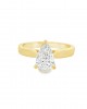 18K gold engagement ring with 1ct Lab-Grown diamond, IGI certified Solitaire engagement ring with 1ct Lab-Grown diamond in 18K gold, IGI certified