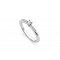 Solitaire Diamond Engagement Ring in 18k White Gold 