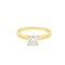 Solitaire engagement ring with diamond 0.31ct in 18k gold GIA Certified