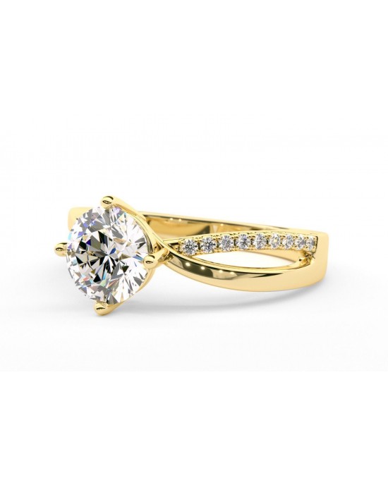 1 carat diamond infinity engagement ring