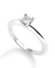 Engagement ring with princess cut diamond 0.40ct GIA Certified