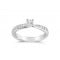 Mobius Engagement Ring in with diamond 0.21 & 0.20ct in 18k White Gold