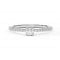 Engagement ring with 0.14ct diamond and side stones in 18k white gold