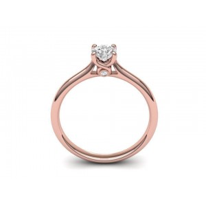 Solitaire engagement ring with 0.30ct diamond in 18k rose gold GIA Certified Solitaire engagement ring with 0.30ct diamond in 18k rose gold GIA Certified