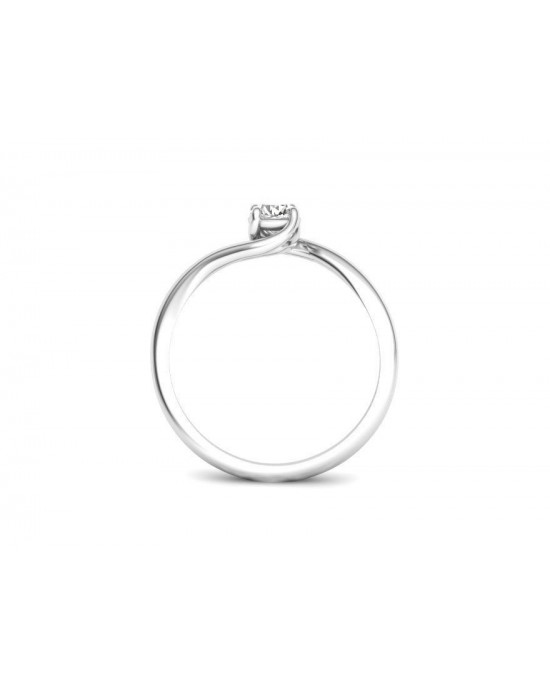 Mονόπετρο δαχτυλίδι με διαμάντι μπριγιάν 0.30ct από ροζ χρυσό Κ18 με πιστοποιητικό GIA