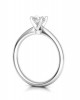 Solitaire engagement ring in 18k white gold 0.30ct diamond GIA Certified