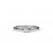 Solitaire engagement ring with diamond 0.14ct in 18k white gold