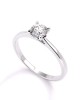 Lotus solitaire engagement ring with diamond 0.60ct GIA Certified