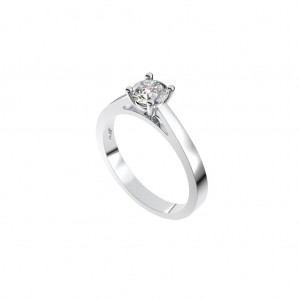 Solitaire engagement ring with diamond 0.50ct GIA Certified in18k white gold Solitaire engagement ring with diamond 0.50ct GIA Certified in18k white gold