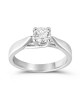 Diamond Engagement Ring  in 18k White Gold 0.50ct GSS Certified