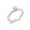 Solitaire Diamond Engagement Ring in 18k White Gold 0.09ct Solitaire Diamond Engagement Ring in 18k White Gold 0.09ct