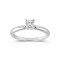  Solitaire diamond engagement ring in 18k white gold 0.24ct GSS Certified