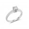 Μονόπετρο δαχτυλίδι από λευκόχρυσο Κ18 με διαμάντι μπριγιάν 0.30ct και πιστοποιητικό GIA