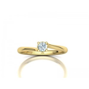 Diamond Engagement Ring in 18k Gold 0,18ct Diamond Engagement Ring in 18k Gold 0,18ct