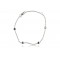 14K White Gold Bracelet with stone combination