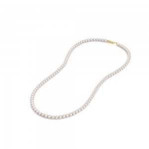 K14 Gold Round Pearl Necklace 4-4.5mm