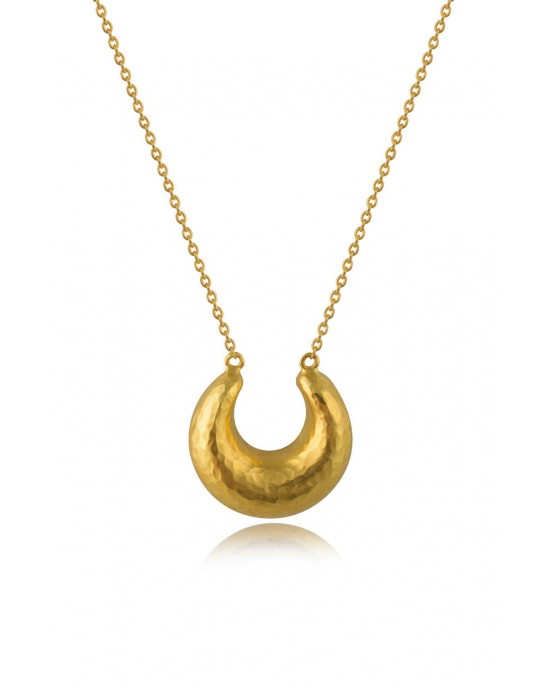 Archaic Era Hammered Necklace in 18k gold