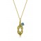 Pendant "Hercules Knot" with Evil Eye in 14K gold 