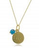  "Constantinato" Pendant with Evil Eye in 14K gold