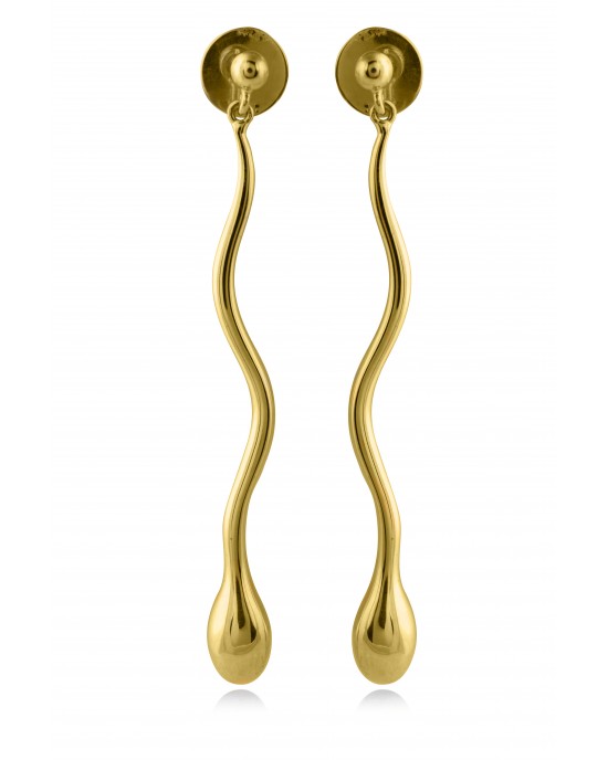 Κρεμαστά σκουλαρίκια σπερματοζωάρια από Χρυσό Κ18