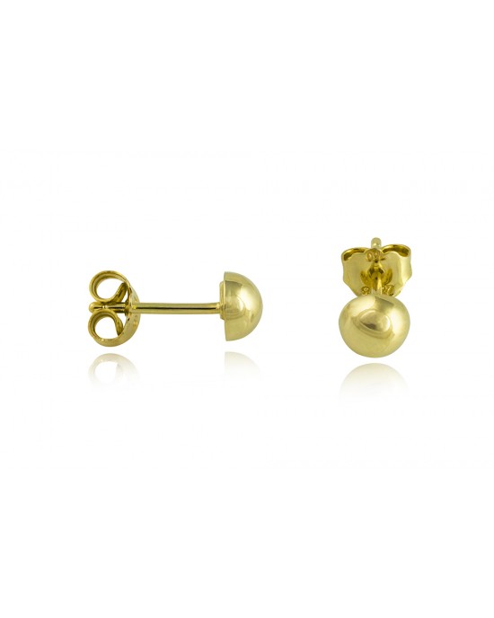 18K Gold Αrchaic Stud Earrings