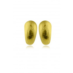 Αρχαϊκά σφυρήλατα σκουλαρίκια από χρυσό Κ18