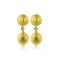 Hammered earrings in 18k Gold