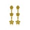 Archaic Era Daisies earrings with diamonds in 18k gold