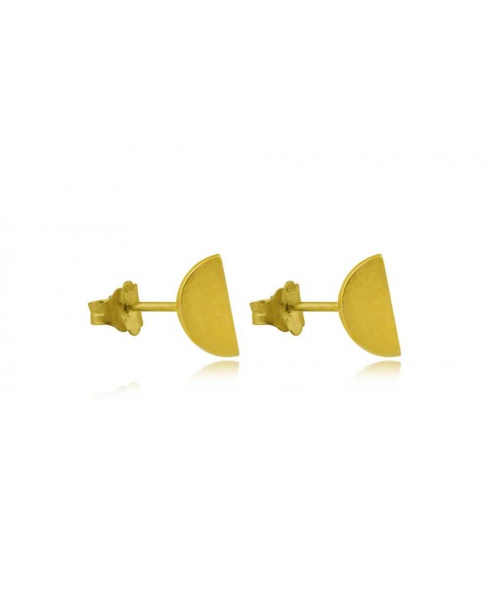 Καρφωτά σφυρήλατα σκουλαρίκια από Χρυσό Κ18