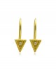 Byzantine "Triangles" earrings with diamonds in 18k gold