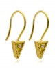 Βυζαντινά σκουλαρίκια "Τριγωνάκια" με διαμάντια από χρυσό Κ18 