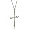 Cross with diamond in 18k White Gold  Cross with diamond in 18k White Gold