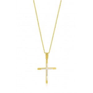 Ανδρικός βαπτιστικός σταυρός από χρυσό Κ14