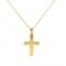 Two-sided cross in 14k gold