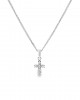 Cross with diamonds in 18K white gold  Cross with diamonds in 18K white gold