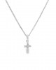 Cross with diamonds in 18K white gold  Cross with diamonds in 18K white gold