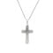Baptism cross in 14k white gold