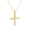 Two-tone cross in 14K gold