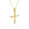 Women’s cross with cubic zirconia in 14K gold
