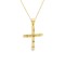 Βαπτιστικός σταυρός με ζιρκόν από χρυσό Κ14