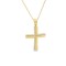 Women's baptism cross with cubic zirconia in 14K gold