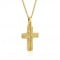 Σταυρός παβέ με ζιρκόν από χρυσό Κ14 