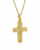 Pavé cross with diamonds in 18k  gold