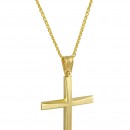 Βαπτιστικός σταυρός από χρυσό Κ14 