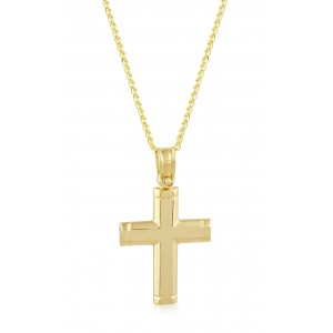 Ανδρικός σταυρός από χρυσό Κ14