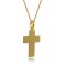 Matte cross in 14k gold
