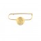 Virgin Mary baby pin in 14k gold Ekan