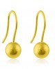 Σφυρήλατα σκουλαρίκια από χρυσό Κ18
